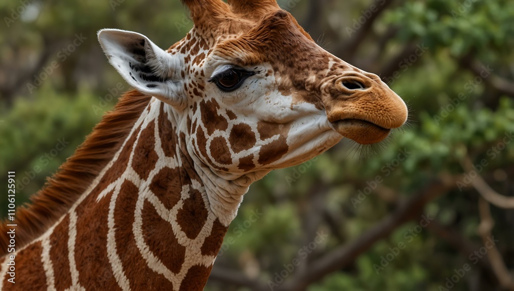 Obraz premium Giraffe close-up.