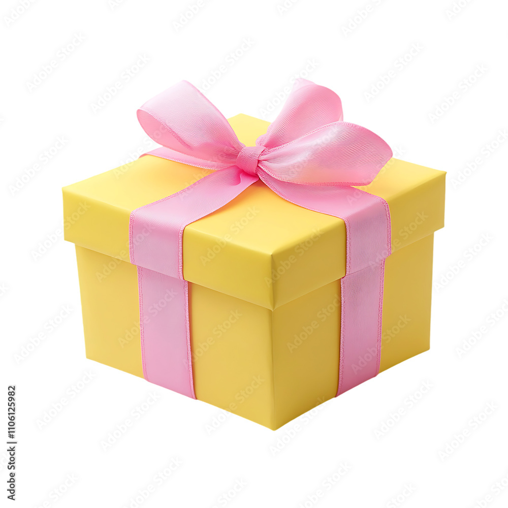 Elegant gift box with attractive ribbon for celebration isolated on a transparent background. Elegant gift box with attractive ribbon for celebration isolated on a transparent background.