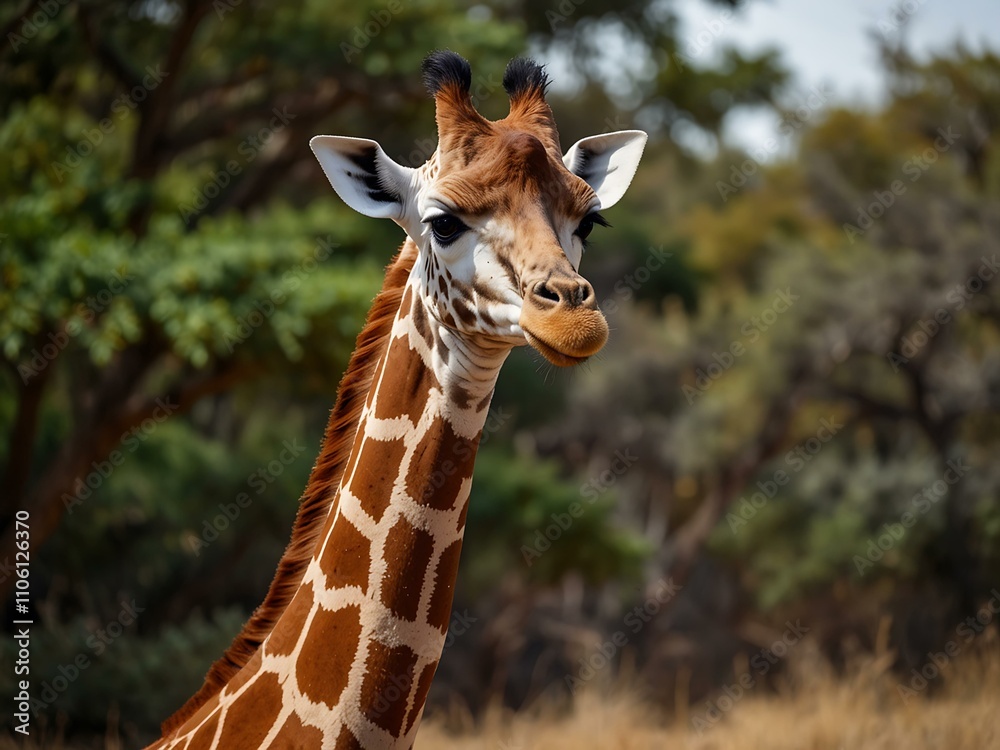 Obraz premium Giraffe in the wild.