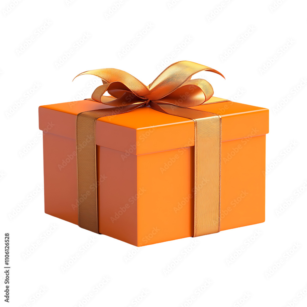 Elegant gift box with attractive ribbon for celebration isolated on a transparent background. Elegant gift box with attractive ribbon for celebration isolated on a transparent background.