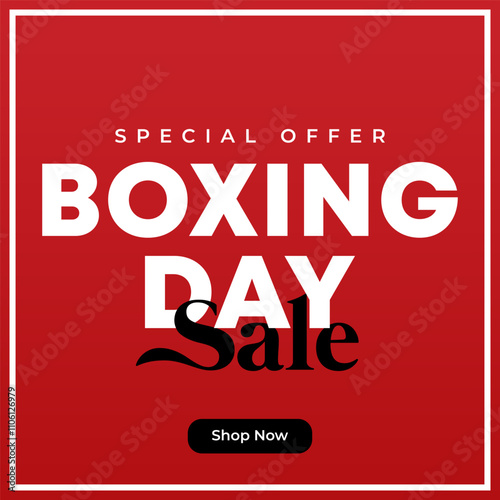 boxing Day Modern Creative Sale banner