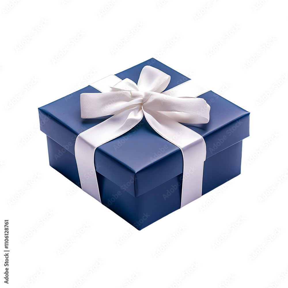 Elegant gift box with attractive ribbon for celebration isolated on a transparent background. Elegant gift box with attractive ribbon for celebration isolated on a transparent background.