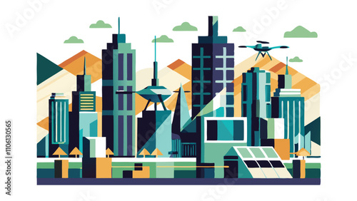Futuristic Smart City Design