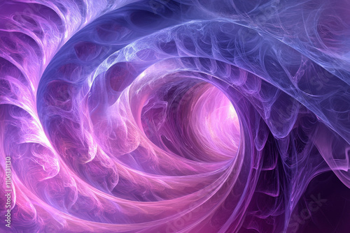 Purple and Blue Swirling Smoke in Motion