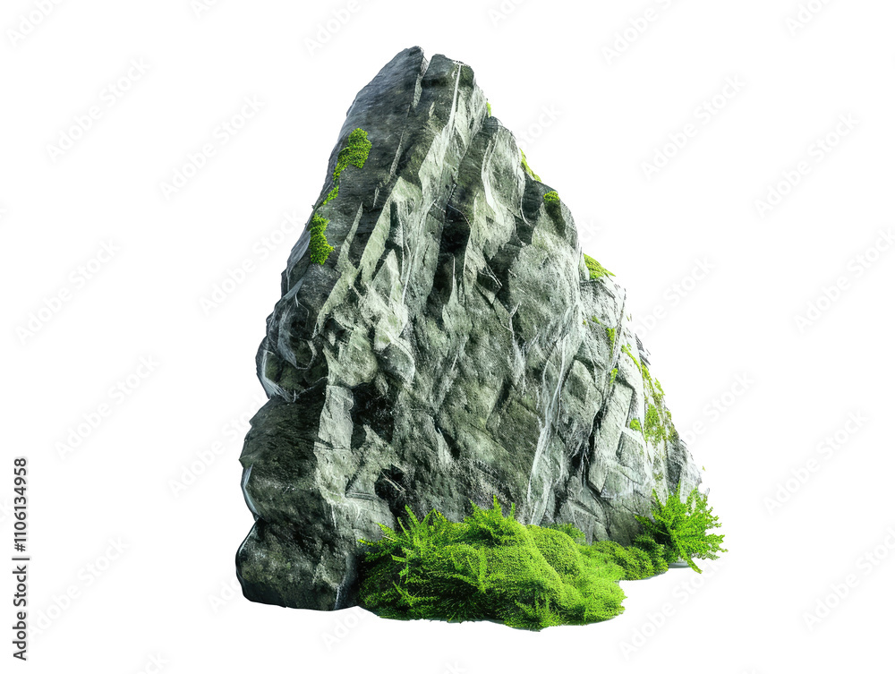 rock and green rock and green