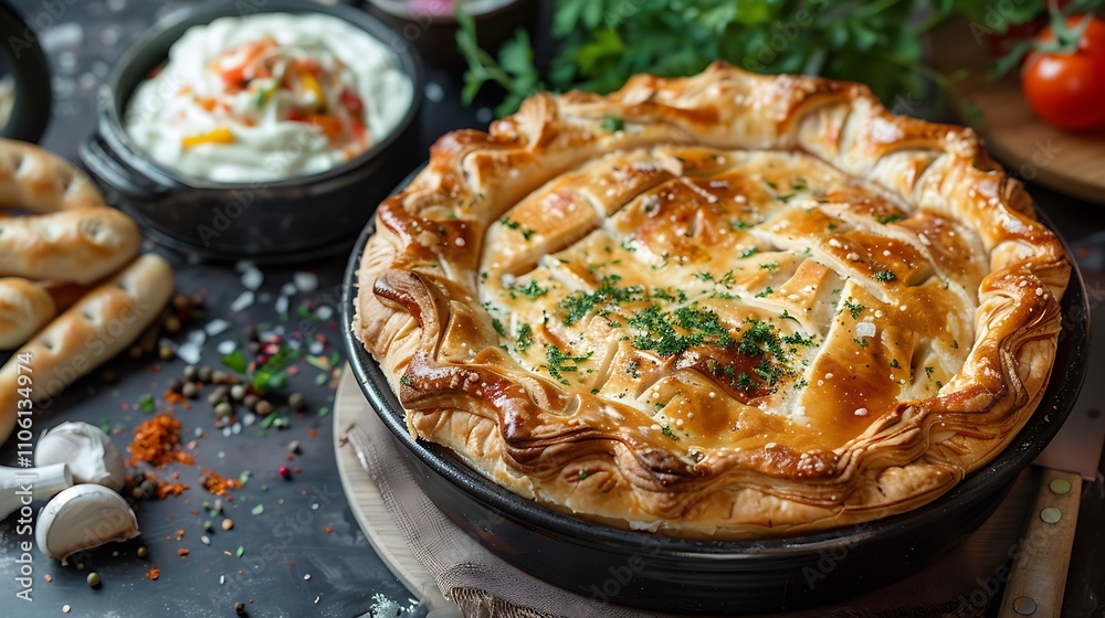 Salty chicken pie chicken pie cheese bread stuffed snacks sausages breaded shrimps cold pie Salty chicken pie chicken pie cheese bread stuffed snacks sausages breaded shrimps cold pie