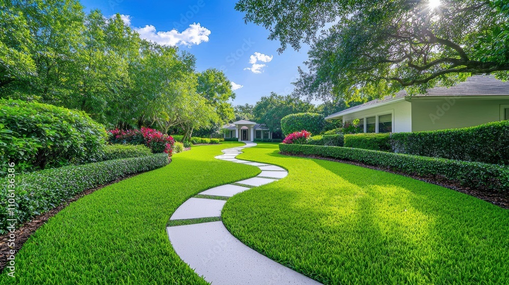 Fototapeta premium A social media post advertising a new property listing, targeting potential buyers with eye catching visuals and compelling descriptions.
