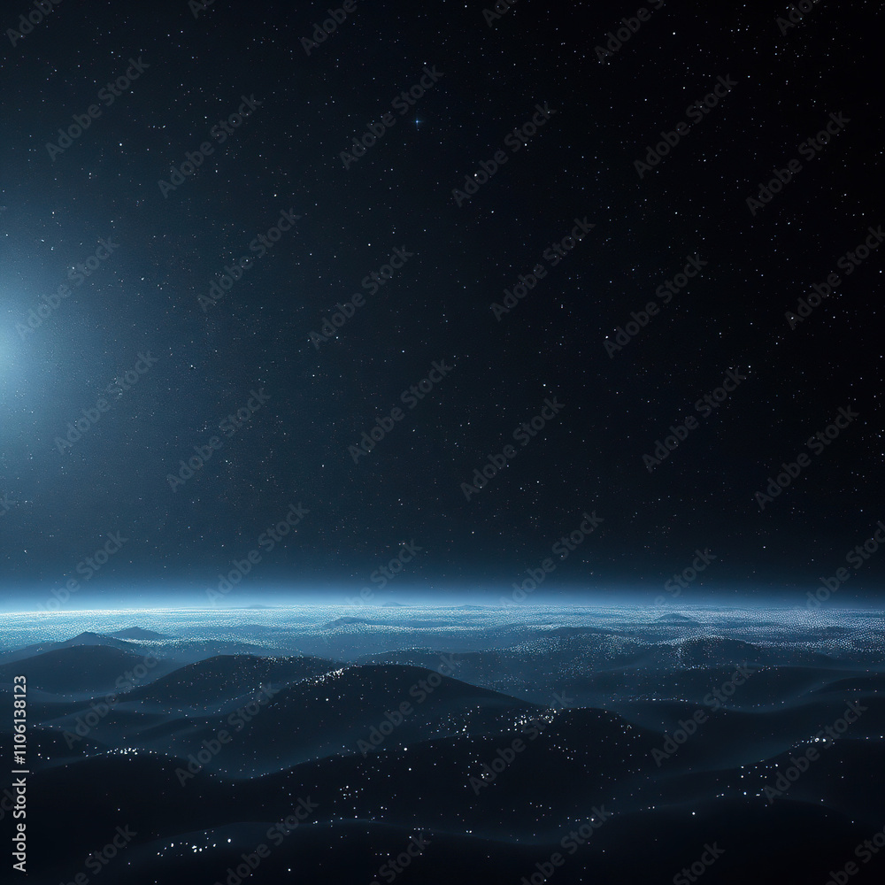 Twinkling stars set against a dark inky blackness creating an endless ocean of light, astronomy, celestial showcase, stellar display, galaxy Twinkling stars set against a dark inky blackness creating an endless ocean of light, astronomy, celestial showcase, stellar display, galaxy