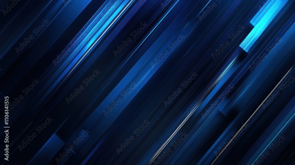 Fototapeta premium Abstract Blue Vertical Lines Background with Glowing Effects for Modern Design Projects, Presentations, and Digital Artworks