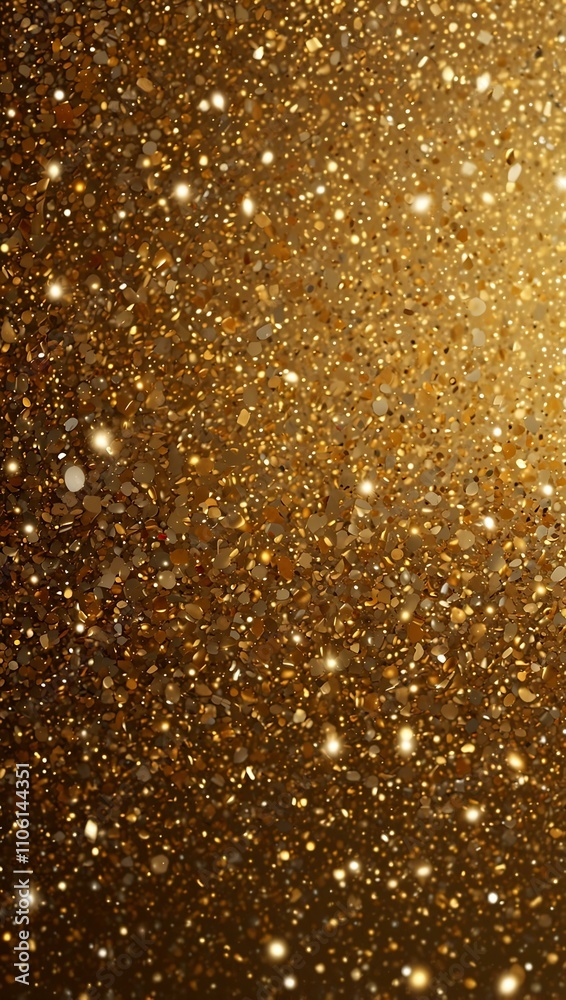 Golden glitter background with sparkles. Golden glitter background with sparkles.