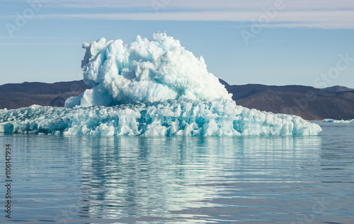 Icebergs in the fjords of south Greenland	 photo