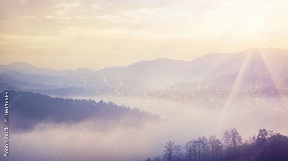 Ethereal mist in pale blue, lavender, and silvery hues, interspersed with golden sparks, evoking a dreamlike atmosphere of serenity and hidden magic within soft layers of haze. Ethereal mist in pale blue, lavender, and silvery hues, interspersed with golden sparks, evoking a dreamlike atmosphere of serenity and hidden magic within soft layers of haze.
