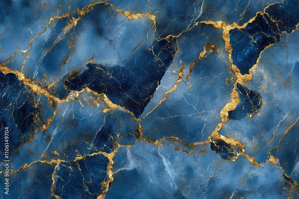Sleek azure marble aesthetic with golden touches, luxurious backdrop in varying blue tones Sleek azure marble aesthetic with golden touches, luxurious backdrop in varying blue tones