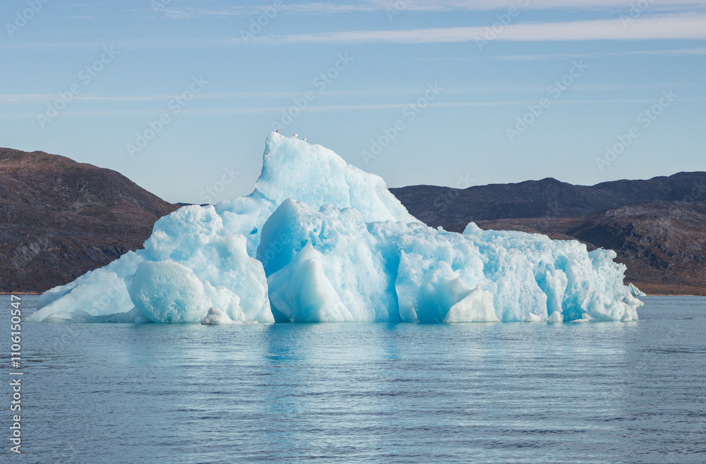 Icebergs in the fjords of south Greenland Icebergs in the fjords of south Greenland