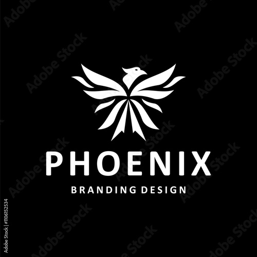 Phoenix Symbol Abstract Elegance Logo Vector