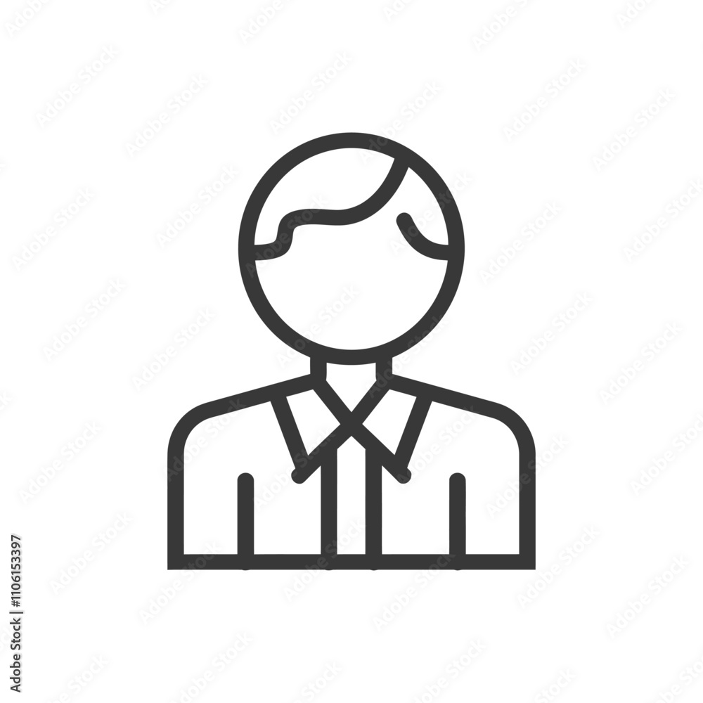Line Drawing Of A Person With Short Hair Wearing A Collared Shirt Line Drawing Of A Person With Short Hair Wearing A Collared Shirt