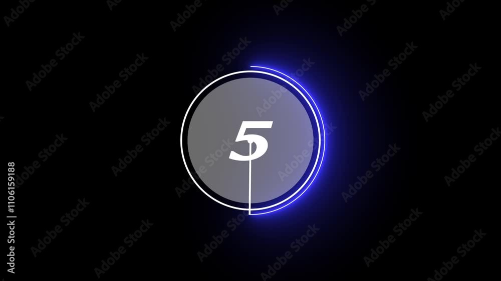 10 Second Timer countdown Animation. Animation Neon sign countdown number 10-0 seconds. 10 Second Timer countdown Animation. Animation Neon sign countdown number 10-0 seconds.