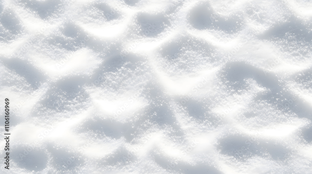 Obraz premium Snow texture background top view