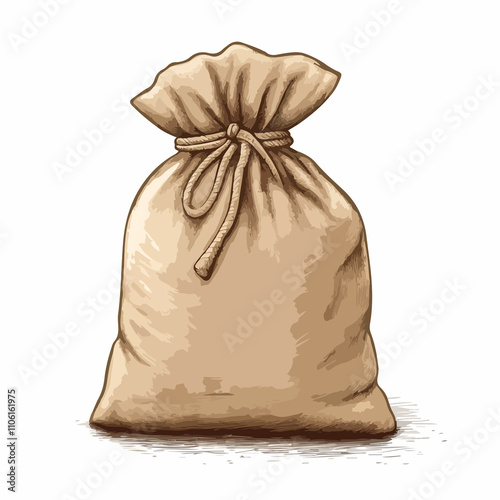 Sack Bag Symbol Vector Illustration on White Background photo