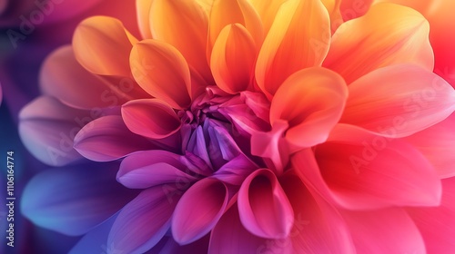 A vibrant close-up of a colorful flower showcasing intricate petal patterns.