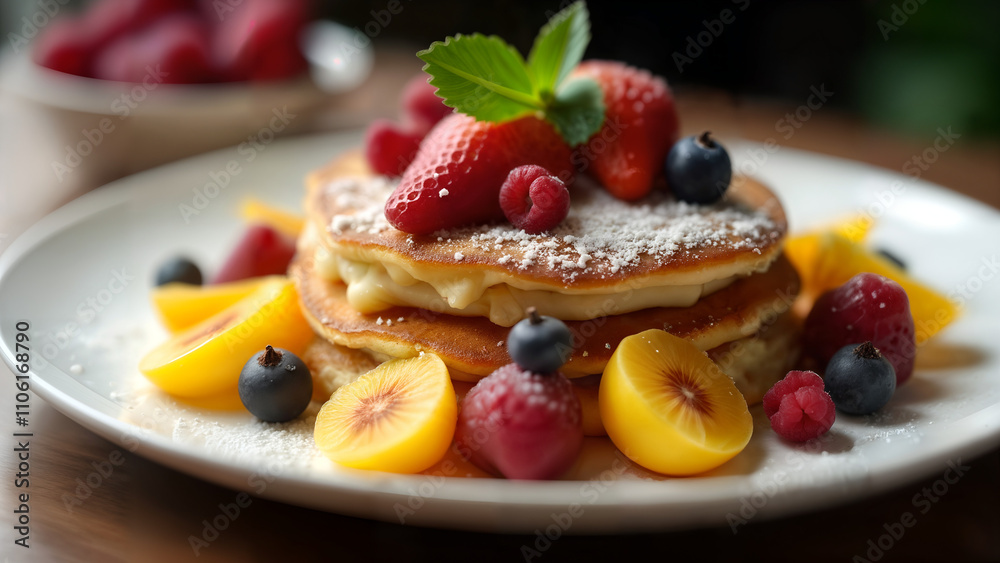 Delicious Kaiserschmarrn with Seasonal Fruits Delicious Kaiserschmarrn with Seasonal Fruits