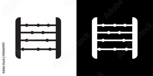 abaccus icon simple vector symbol