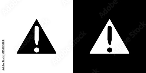 Attention Warning icon design simple vector symbol