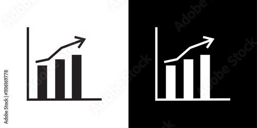 business growth icon simple vector symbol