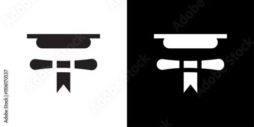 education Scholarship icon simple vector symbol