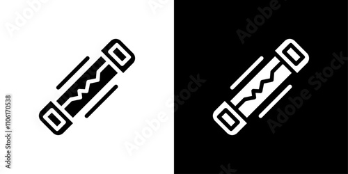 Electric Fuse icon design simple vector symbol