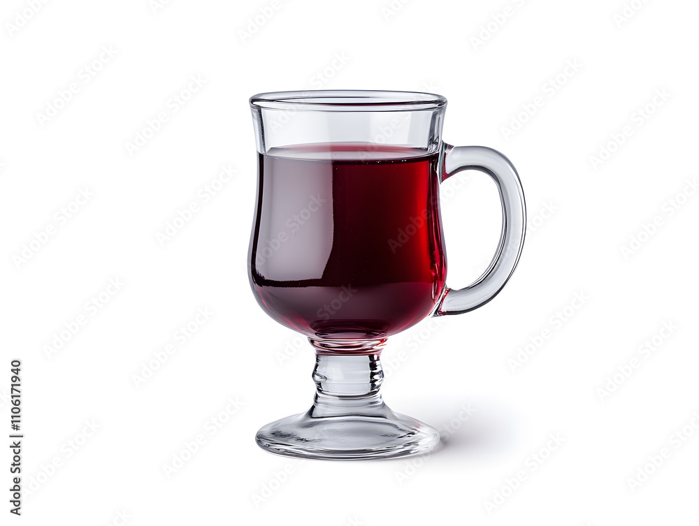 Mulled wine in mug jar drink, isolated on white background Mulled wine in mug jar drink, isolated on white background