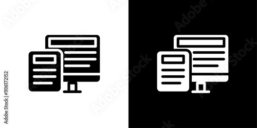 Responsive Design icon design simple vector symbol