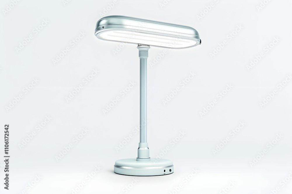 Sleek and Modern Desk Lamp with Minimalist Design Illuminating a Bright Workspace in a Clean and Contemporary Setting