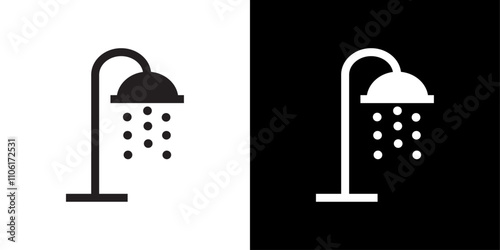 shower icon simple vector symbol