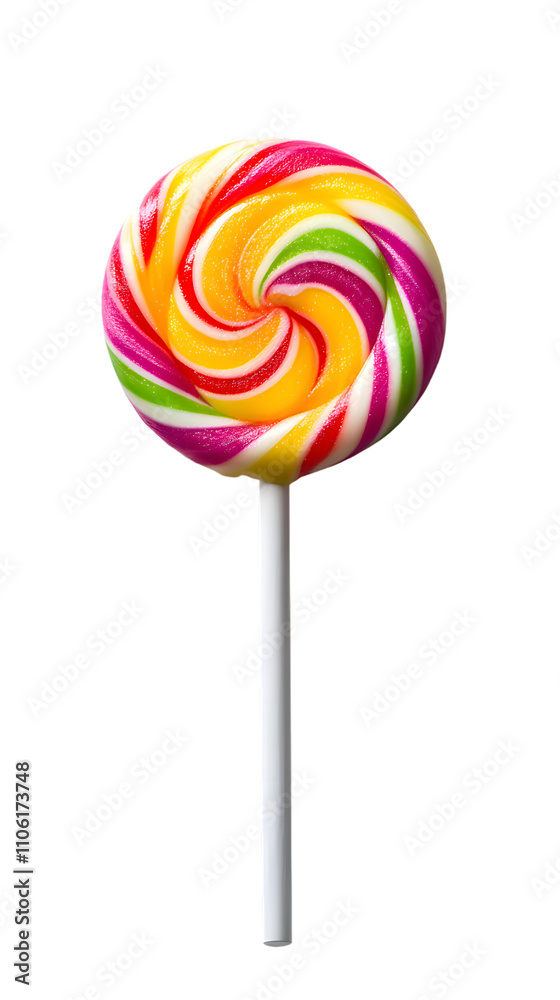 Twisting lollipop featuring spiraling isolated on transparent background Twisting lollipop featuring spiraling isolated on transparent background