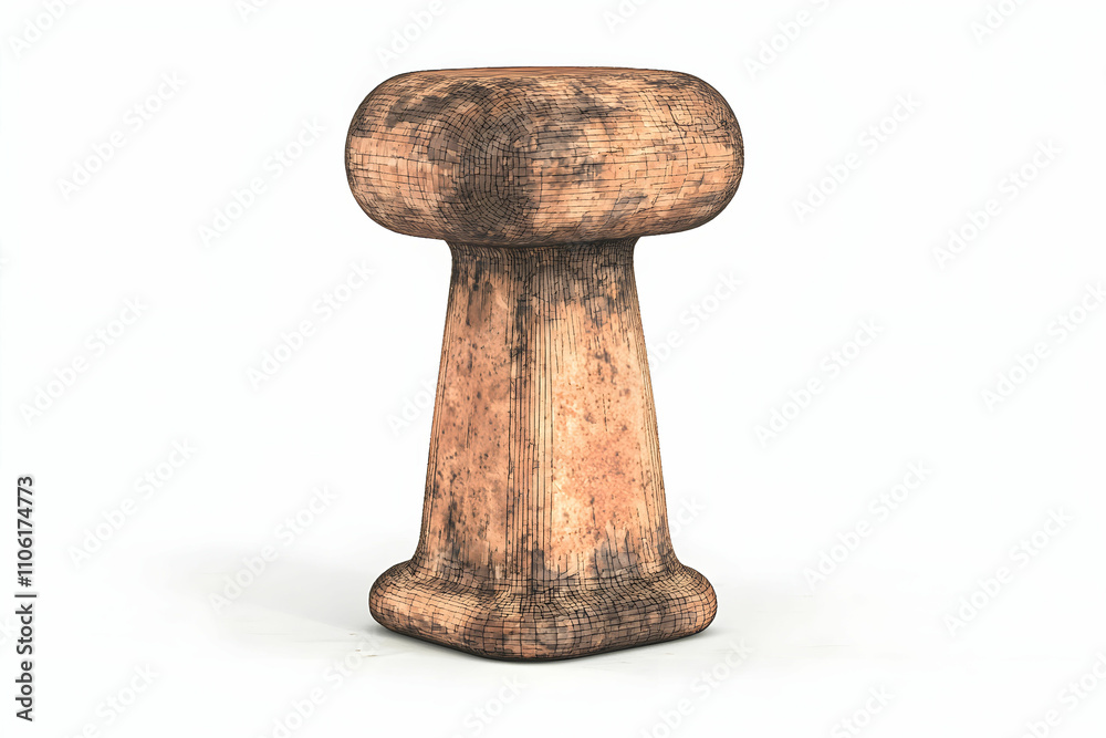 Wooden geometric sculpture showcasing unique shape and texture, ideal for artistic displays or modern interior decor, adding character and sophistication to any space. Wooden geometric sculpture showcasing unique shape and texture, ideal for artistic displays or modern interior decor, adding character and sophistication to any space.