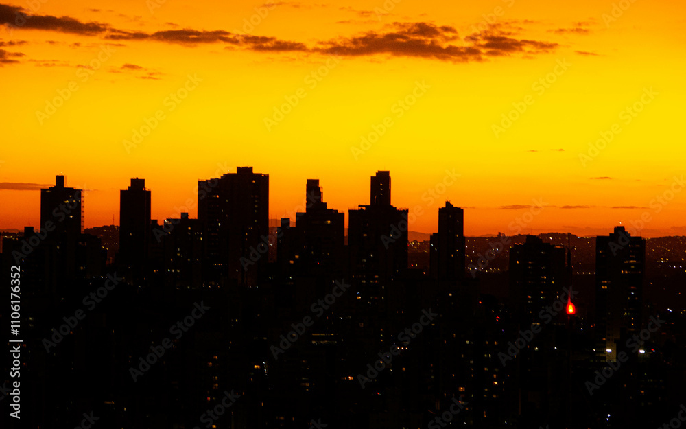 Naklejka premium Sunset