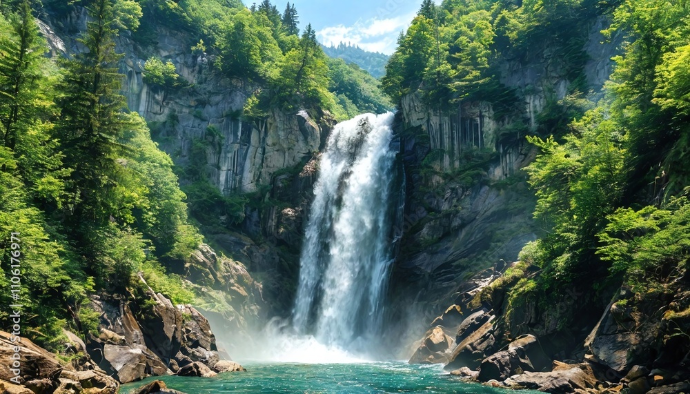 Fototapeta premium “Mountain Falls