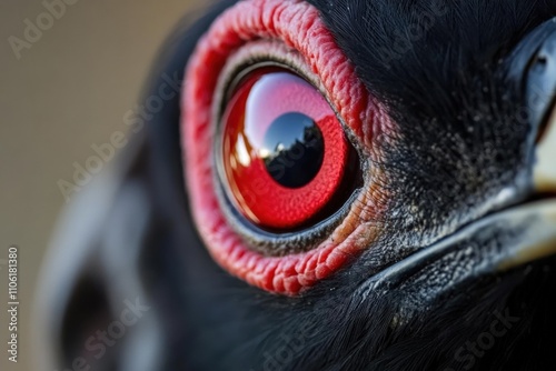 Turkey Vulture Portrait in North Carolina: Majestic Bird of Prey with Red Head photo