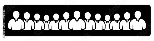 Symbol, ikona ludzi. Plik wektorowy.