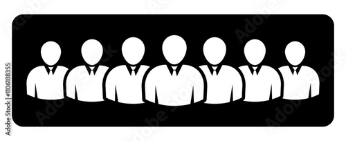 Symbol, ikona ludzi. Plik wektorowy.