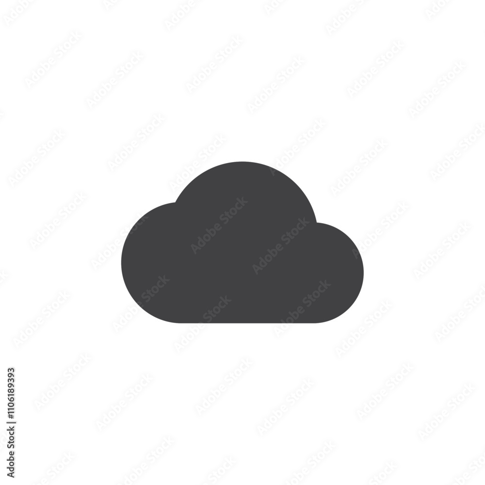 cloud icon simple vector symbol cloud icon simple vector symbol