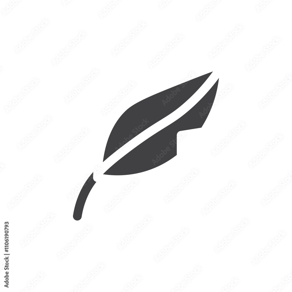 Feather icon simple vector symbol Feather icon simple vector symbol