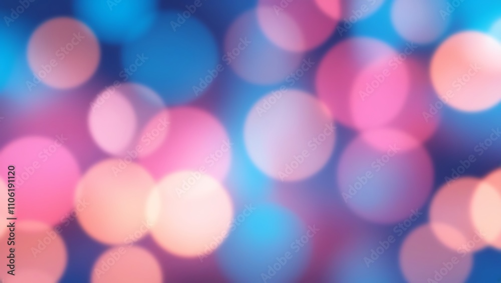 Abstract blue and pink bokeh background. Generative Ai. Abstract blue and pink bokeh background. Generative Ai.