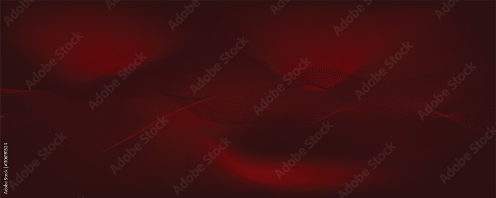 Fototapeta premium abstract red background with wavy lines pattern