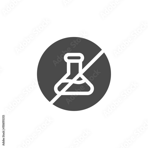 No toxic liquids sign icon simple vector symbol