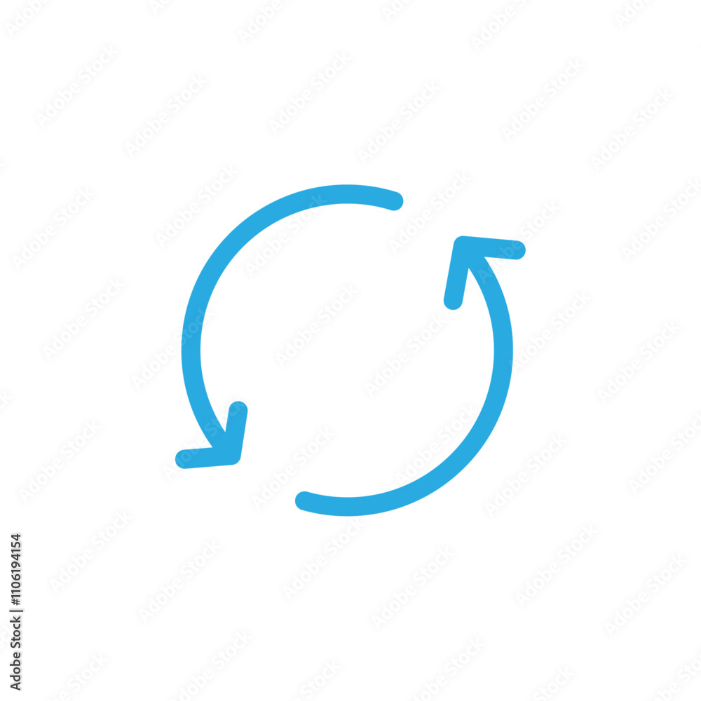 Refresh arrows icon simple vector symbol Refresh arrows icon simple vector symbol