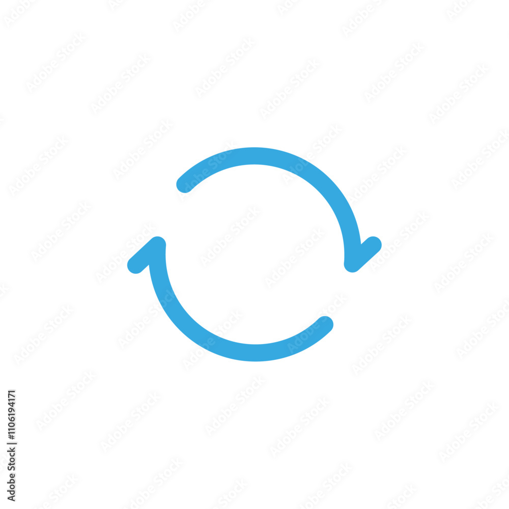 Refresh arrows icon simple vector symbol Refresh arrows icon simple vector symbol