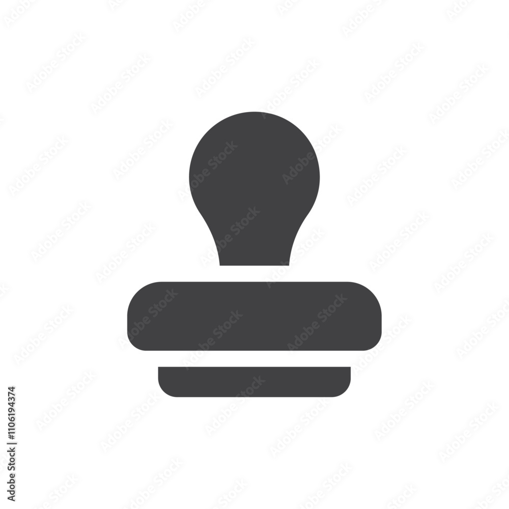 Rubber stamp icon simple vector symbol Rubber stamp icon simple vector symbol