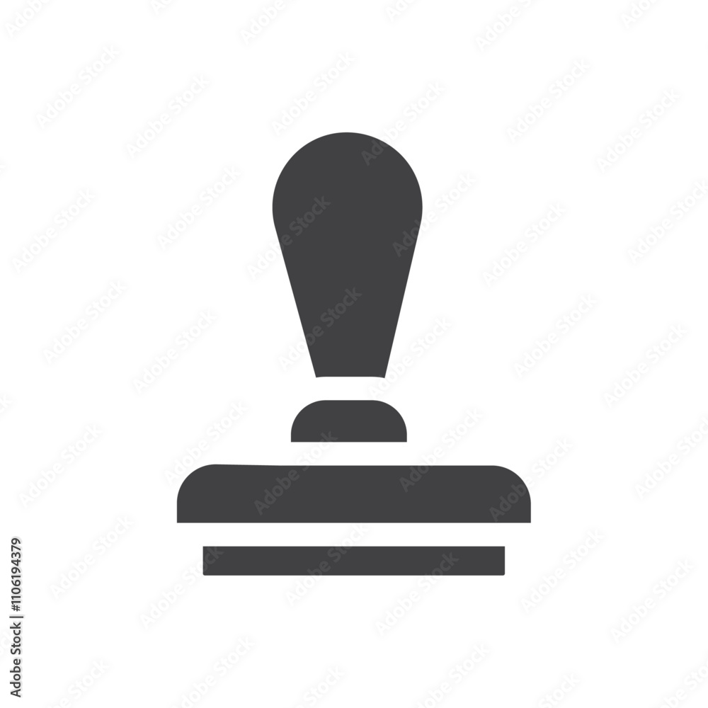 Rubber stamp icon simple vector symbol Rubber stamp icon simple vector symbol